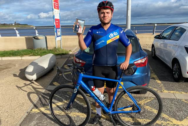 19-year-old Brian Marshall cycled the coast to coast twice in four days, raising over £2,000 for the NHS.
