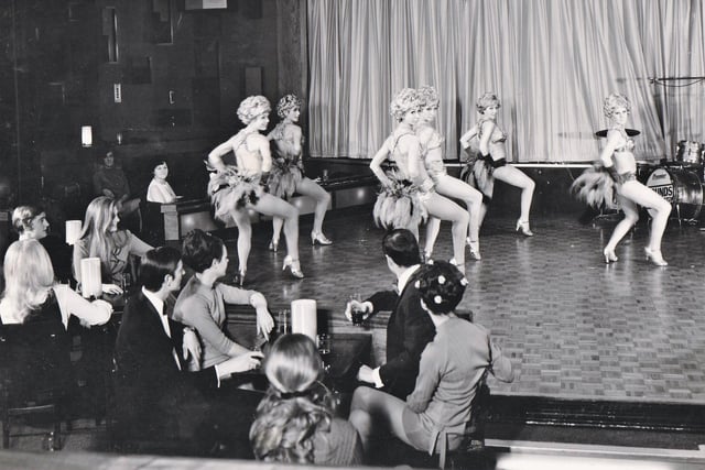 The Les Bailey dancing girls on stage at the Latino. Photos: Freddie Mudditt (Fietscher Fotos).