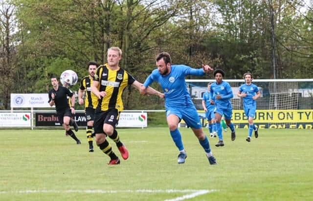 Hebburn Town players in action. Picture Andrew Machin