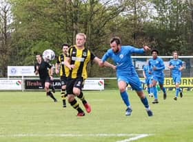 Hebburn Town players in action. Picture Andrew Machin