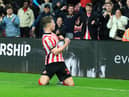 Joe Gelhardt of Sunderland celebrates. (Photo by Martin Swinney/Sunderland AFC via Getty Images).