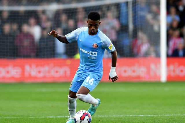 Manchester United loanee Amad playing for Sunderland. Picture by FRANK REID