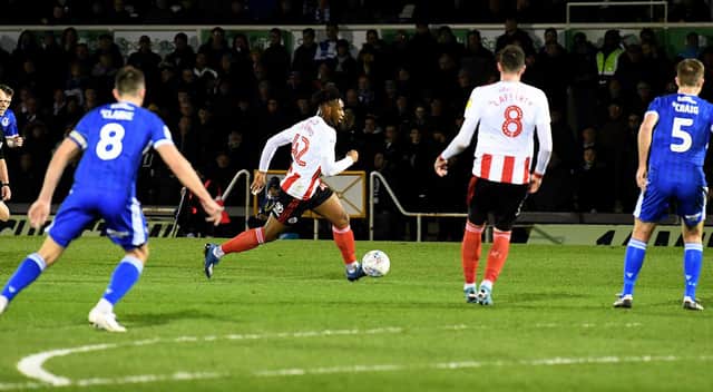 Antoine Semenyo in Sunderland action