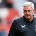 Newcastle United head coach Steve Bruce. (Photo by Charlotte Tattersall/Getty Images)