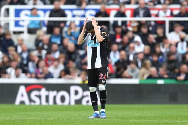 Newcastle United attacking midfielder Miguel Almiron. (Photo by George Wood/Getty Images)