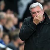 Newcastle United head coach Steve Bruce. (Photo by LINDSEY PARNABY/AFP via Getty Images)