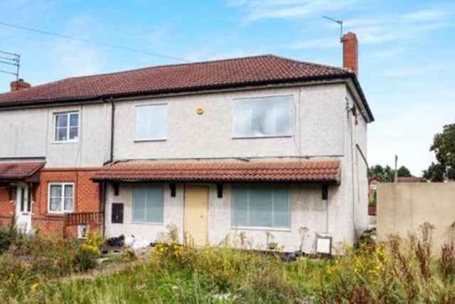 Four-bedroom, semi-detached house - guide price £25,000-plus.