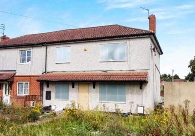Four-bedroom, semi-detached house - guide price £25,000-plus.