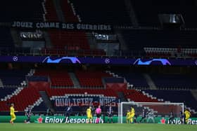 The PSG and Dortmund game was played behind closed doors.