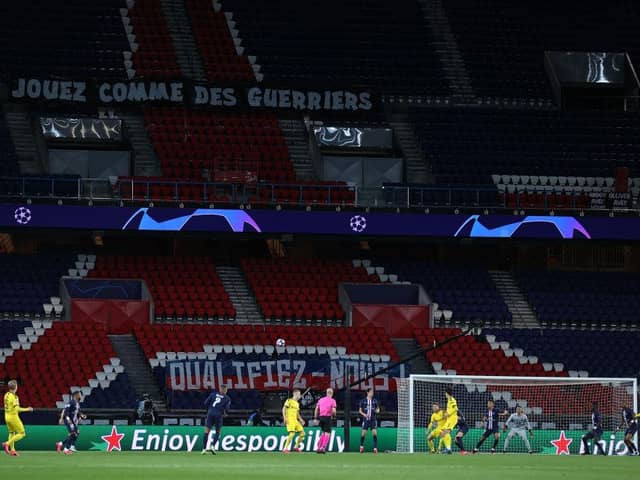 The PSG and Dortmund game was played behind closed doors.