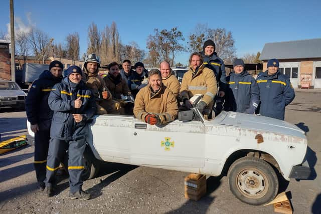 Ukrainian firefighters are in line for a donation of vital equipment from their UK counterparts