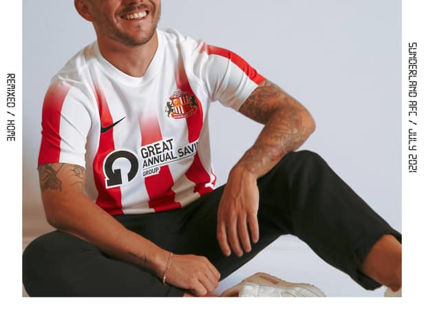 Sunderland have launched their new home strip. Picture via SAFC.