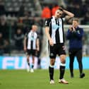 Chris Wood of Newcastle United reacts after their sides draw during the Premier League match between Newcastle United and Watford at St. James Park on January 15, 2022 in Newcastle upon Tyne, England. (Photo by Ian MacNicol/Getty Images)