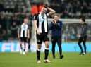 Chris Wood of Newcastle United reacts after their sides draw during the Premier League match between Newcastle United and Watford at St. James Park on January 15, 2022 in Newcastle upon Tyne, England. (Photo by Ian MacNicol/Getty Images)