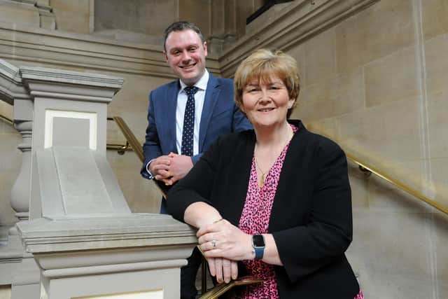 Councillor Tracey Dixon, leader of South Tyneside Council, and chief executive Jonathan Tew