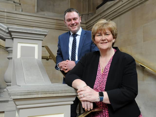 Councillor Tracey Dixon, leader of South Tyneside Council, and chief executive Jonathan Tew