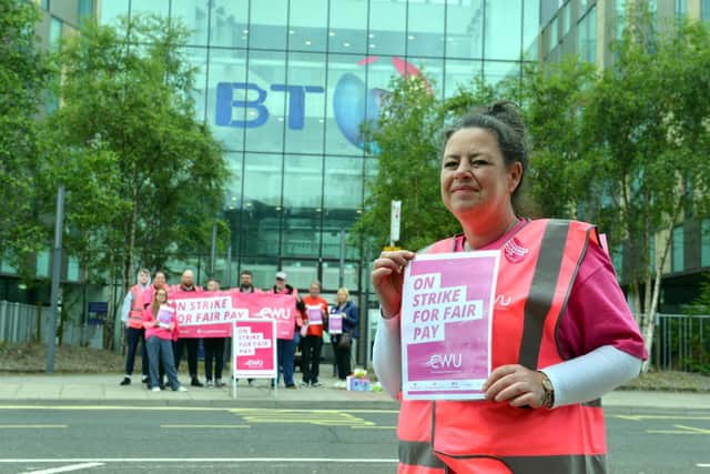 BT employee and Communication Workers Union representative Miranda Stephenson said that some employees have been having to use food-banks as the cost of living crisis continues to bite.