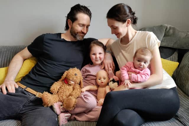 Matt and Tracy with Sophia and Delilah