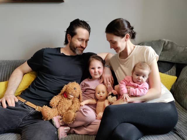 Matt and Tracy with Sophia and Delilah