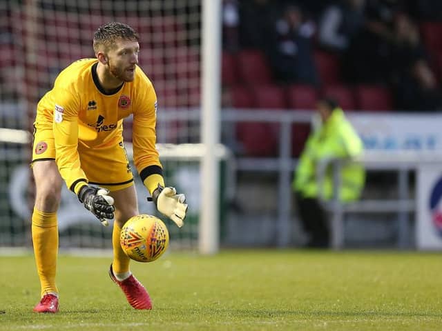 Mark Gillespie playing for Walsall.