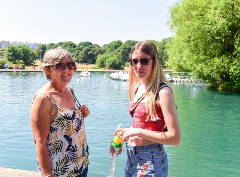 Ann Robson and Paige Robson in South Marine Park