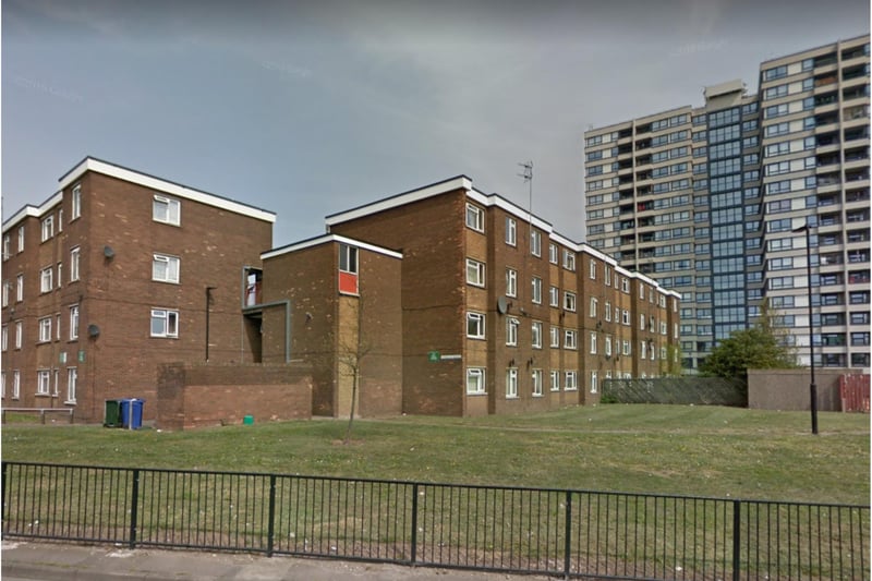 Balby Bridge flats - the area is sadly rife with crime and anti-social behaviour and has been dubbed the most deprived estate in Yorkshire.