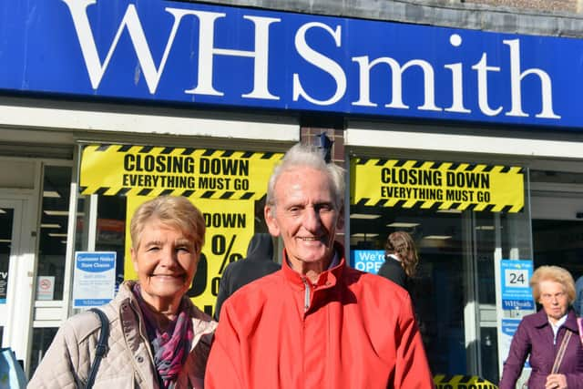 Jen and Tom Clark. at WH Smith, King Street.