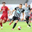 Dwight Gayle of Newcastle United. (Photo by Laurence Griffiths/Getty Images)
