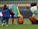 Oostende's Nick Batzner looks dejected after losing a soccer match between KV Oostende and OH Leuven, Saturday 15 April 2023 in Oostende, on day 33 of the 2022-2023 'Jupiler Pro League' first division of the Belgian championships. (Photo by JOHAN EYCKENS / BELGA MAG / Belga via AFP)