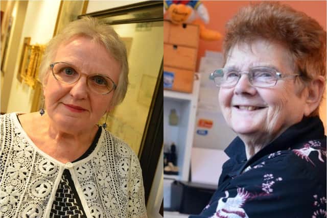 Former Gazette journalist and historian Janis Blower (left) has teamed up with artist Sheila Garber to help raise funds for the Customs House.