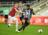 Manchester United vs Newcastle United - Mark Lawrenson prediction. (Photo by Stu Forster/Getty Images)