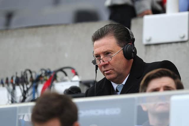 NEWCASTLE UPON TYNE, ENGLAND - NOVEMBER 01: Ex Newcastle player and media pundit Chris Waddle looks on during the Barclays Premier League match between Newcastle United and Liverpool at St James' Park on November 1, 2014 in Newcastle upon Tyne, England.  (Photo by Stu Forster/Getty Images)