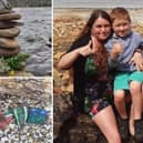 Amelia-Rose Sturrock has been creating sculptures and painting rocks to boost people's spirits.