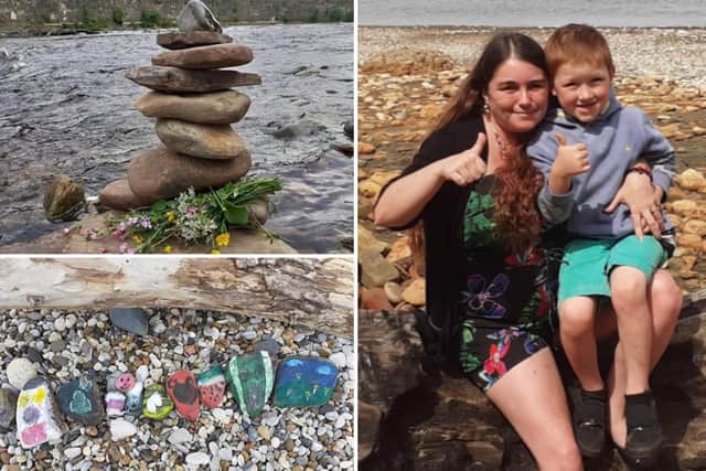 Amelia-Rose Sturrock has been creating sculptures and painting rocks to boost people's spirits.
