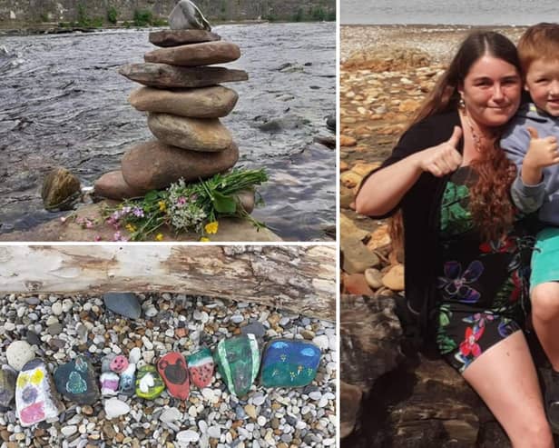 Amelia-Rose Sturrock has been creating sculptures and painting rocks to boost people's spirits.