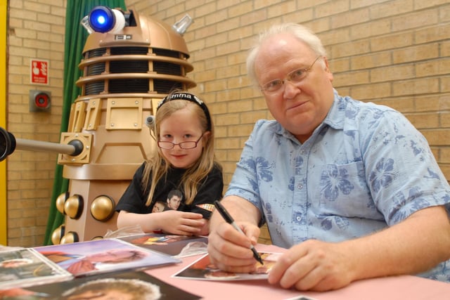 Getting to meet the Doctor. Emma Brown got to meet star of the show Colin Baker. Remember this?