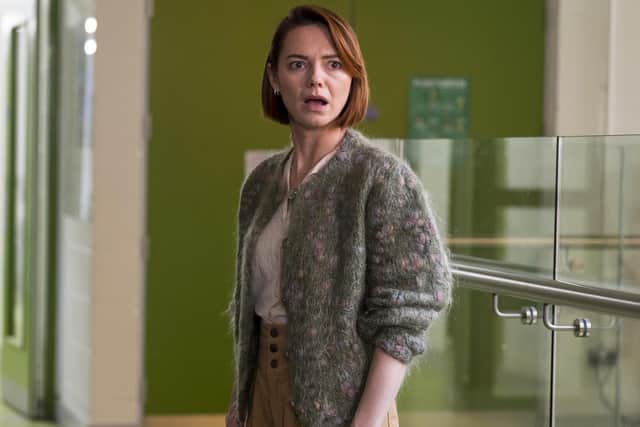 "And every scene ends with at least one character staring off, worriedly, into the middle distance". Kara Tointon starred in Channel 5 drama The Teacher (Picture: Channel 5)