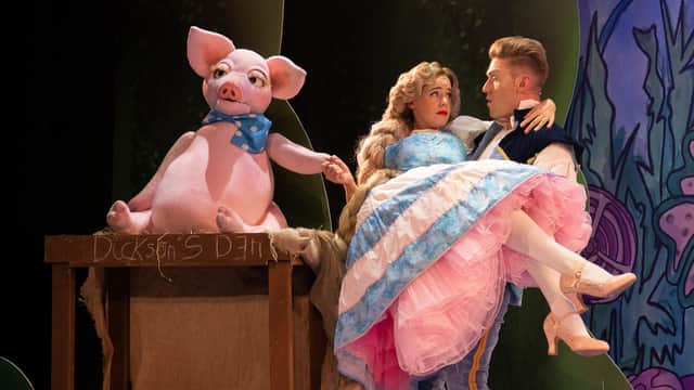 A production shot from Rapunzel.