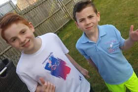 Charlie (left) and Logan Jackson are raising money for the Chloe and Liam Together Forever Trust.