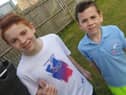 Charlie (left) and Logan Jackson are raising money for the Chloe and Liam Together Forever Trust.