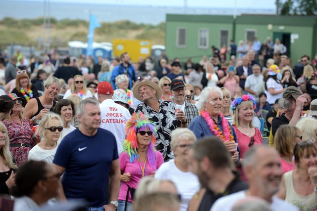Music fans are all smiles as they enjoy the final concert at Bents Park.