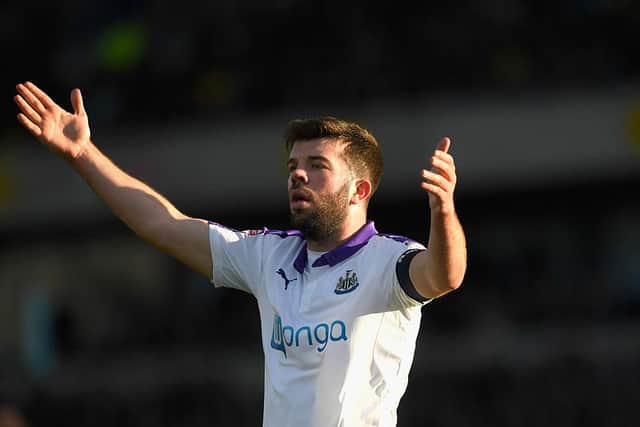 Grant Hanley playing for Newcastle United.
