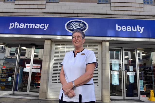 King Street Boots worker Sandra Huntley is due to retire from the store.
