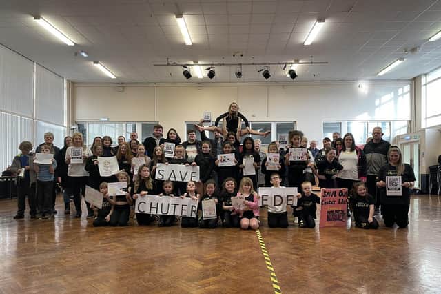 Parents and pupils at Lynne's Dancefit are campaigning to save the Chuter Ede Community Centre from closure.