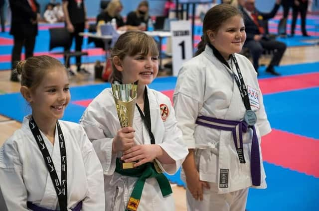 Evie Snowdon with her trophy