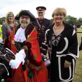 South Tyneside Armed Forces Day attended by the Mayor Cllr Pat Hay, Mayoress Mrs Jean Copp, Deputy Lord Lieutenant Barry Speker, Badlanders Motorcycle Club Chairman Stuart Rogerson, and Council Leader Cllr Tracey Dixon, at Bents Park, South Shields.