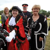 South Tyneside Armed Forces Day attended by the Mayor Cllr Pat Hay, Mayoress Mrs Jean Copp, Deputy Lord Lieutenant Barry Speker, Badlanders Motorcycle Club Chairman Stuart Rogerson, and Council Leader Cllr Tracey Dixon, at Bents Park, South Shields.