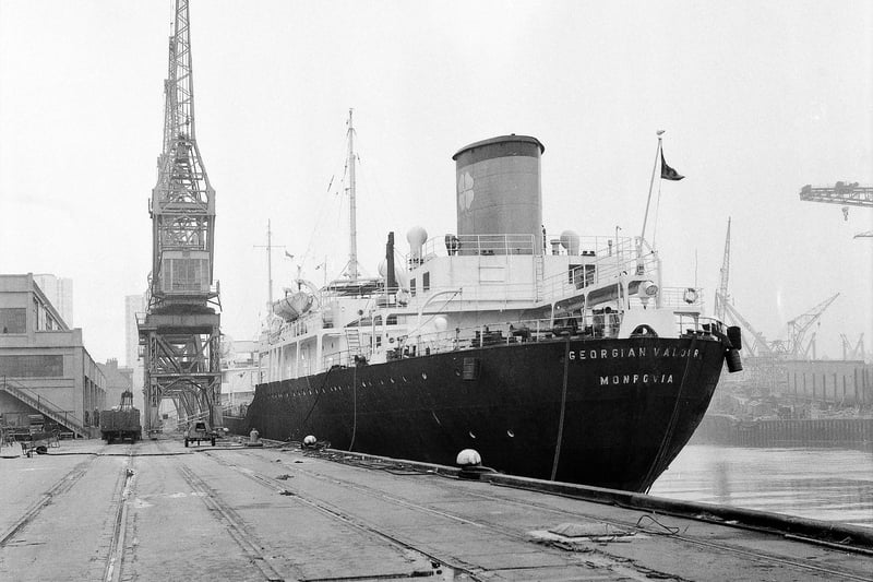 The Georgian Valour At Corporation Quay in June 1971.