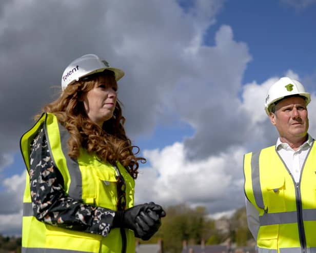 Labour chiefs Angela Rayner and Sir Keir Starmer pictured in Durham last week as they were on the campaign trial ahead of Super Thursday polling day.