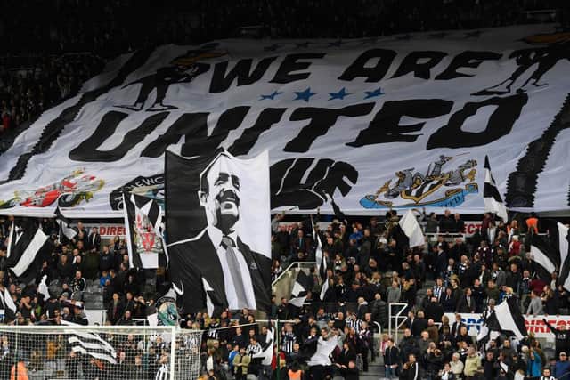 A Wor Flags display at St James's Park in 2017.